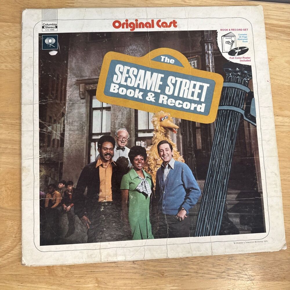 1970 The Sesame Street Book And Record Original Cast LP No Book